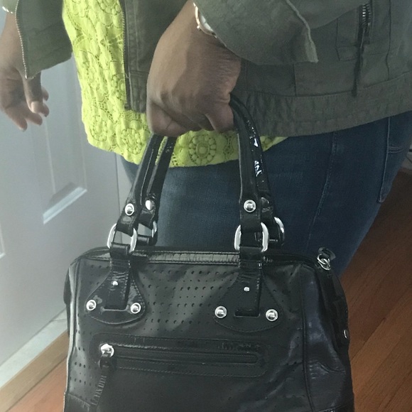 Stuart Weitzman Black Leather Handbag - Picture 2 of 8